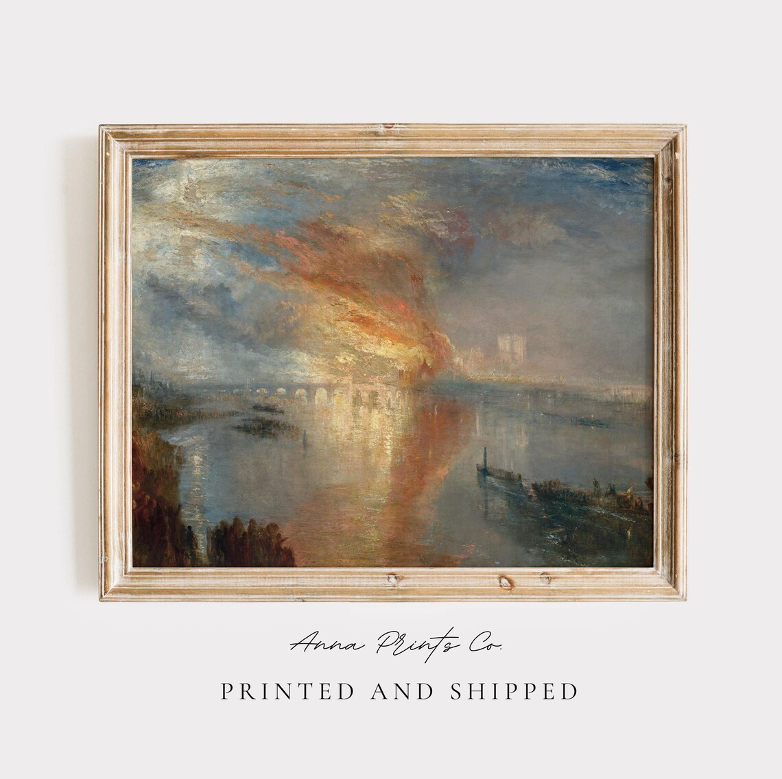 Turner Burning of the House of Lords Art Print