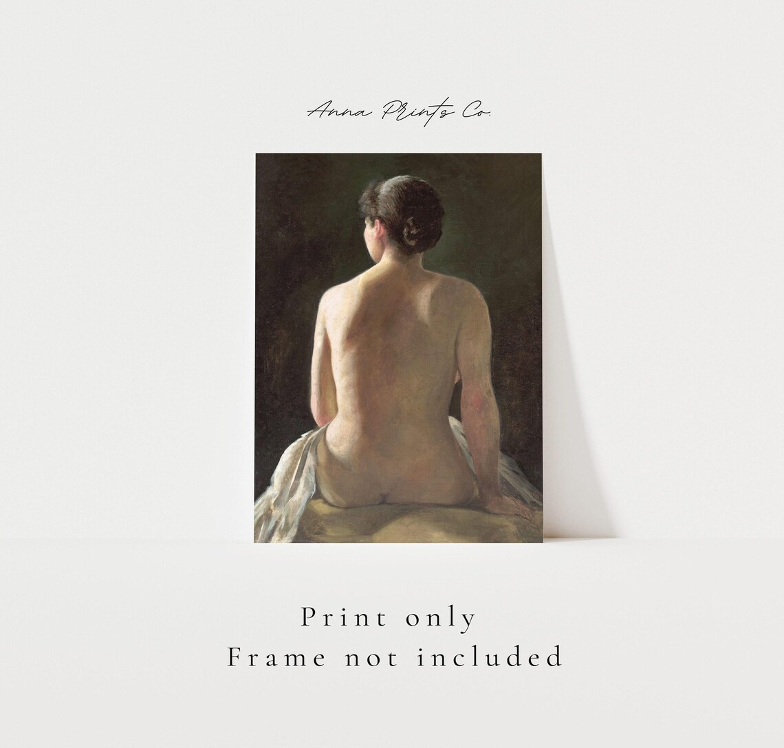 Seated Woman 1800s Moody Victorian Art Print - Image 3