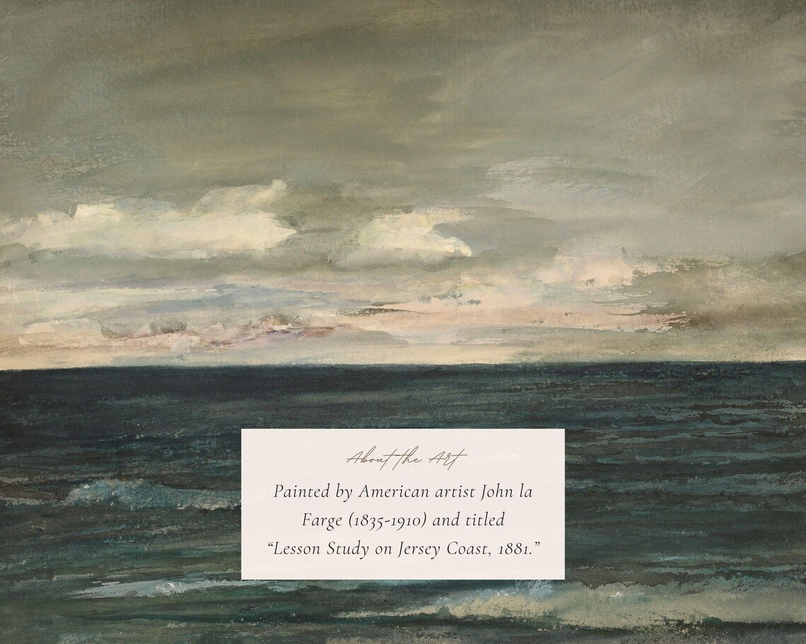 Mailed Gicle Print Seascape Cottage Wall Art Poster - Image 2