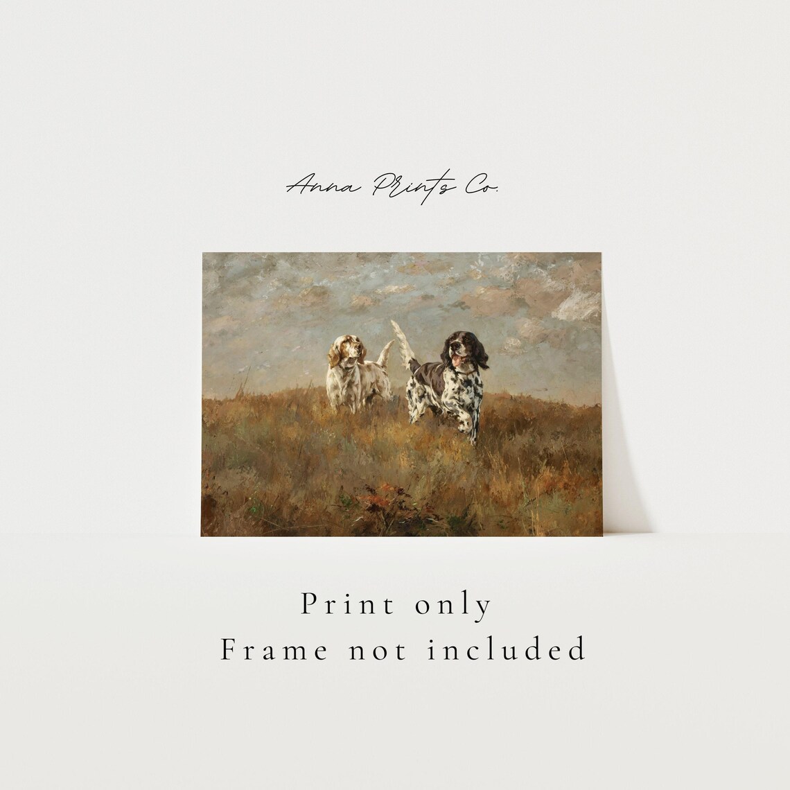 Setters On The Hunt, Vintage Dog Artwork Print - Image 3