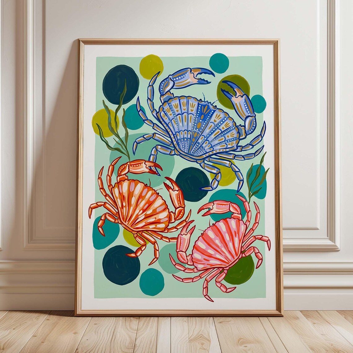 Colorful Crab - Whimsical Nautical Decor