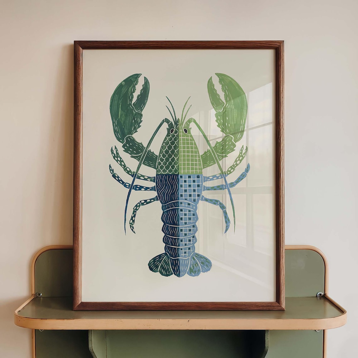 Lobster Coastal Nautical Sea Life Wall Art