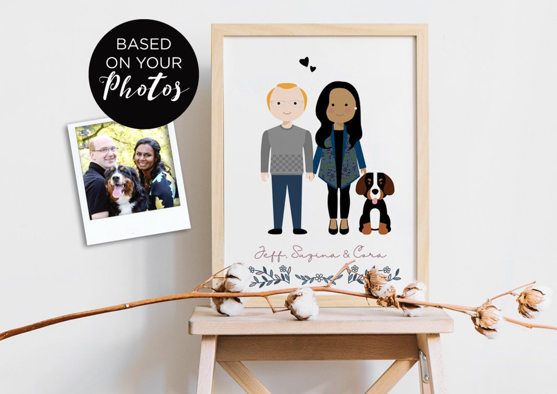Personalized Max and Joyce July 2020 Wedding Group Portrait Poster - Image 3