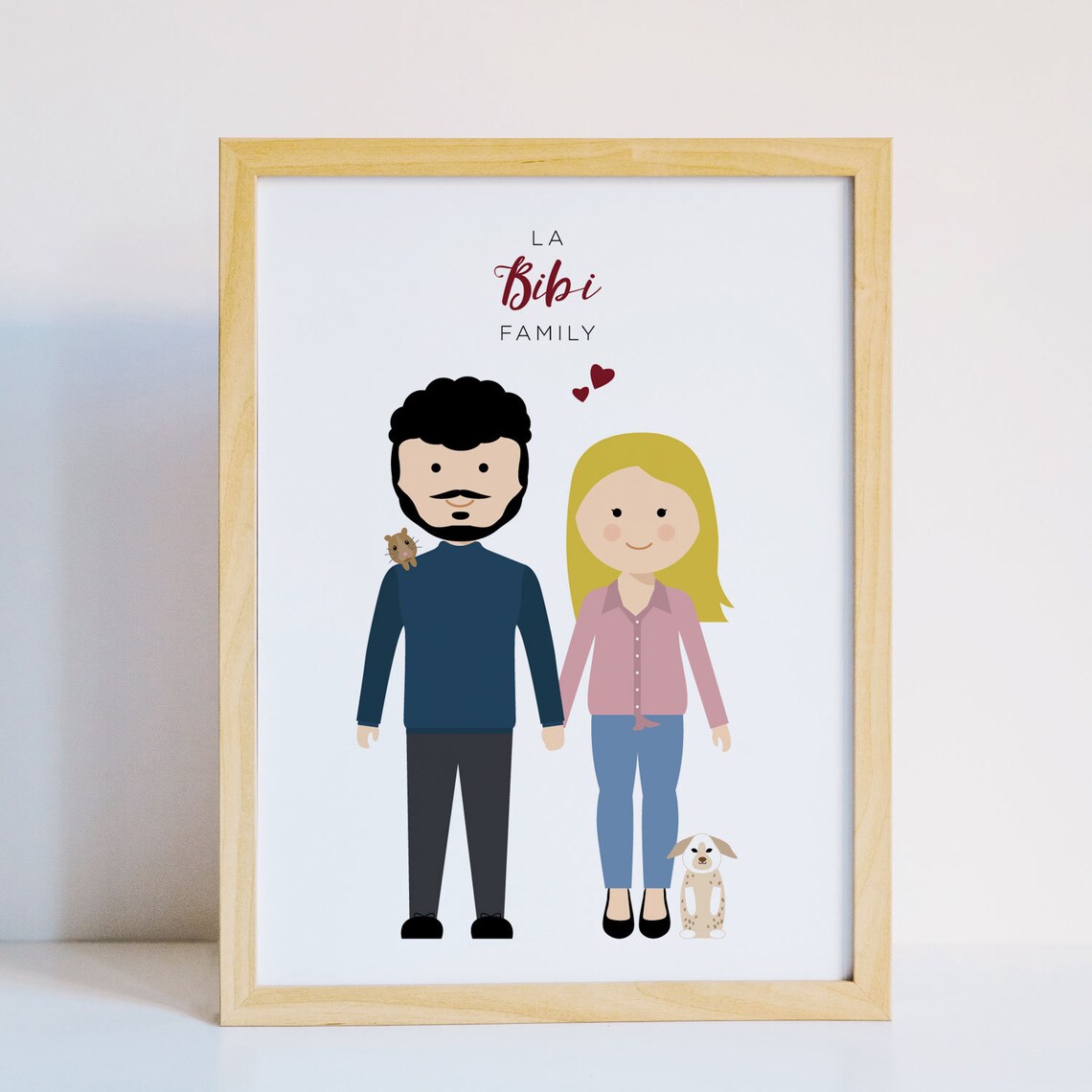 Custom Family Portrait Illustration, Personalized Art Print - Image 5