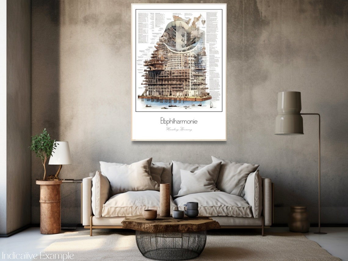 Elbphilharmonie Hamburg Germany Architectural Study Art Poster - Image 3