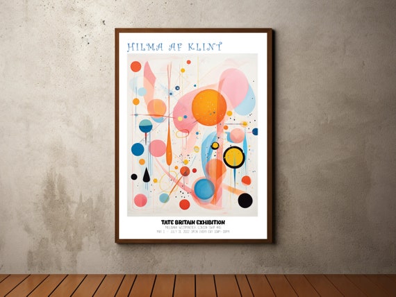 Hilma Af Klint Inspired Print Hilma Af Klint Poster Retro Vintage Wall Art Decor Swedish Modern Abstract Art Art Gift For Her