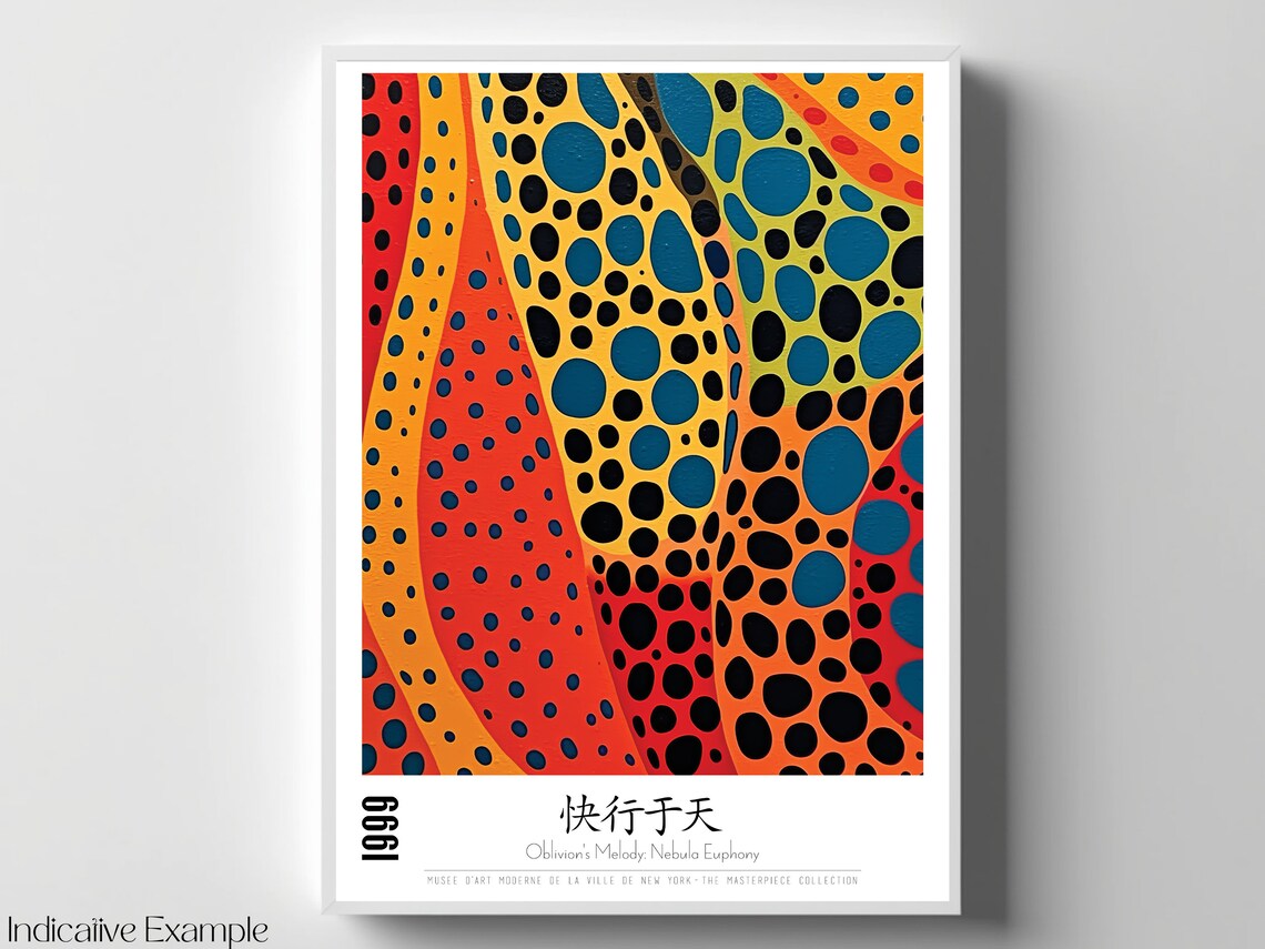 Oblivions Melody Nebula Euphony 1999 Red Dot Waves Art Poster - Image 4