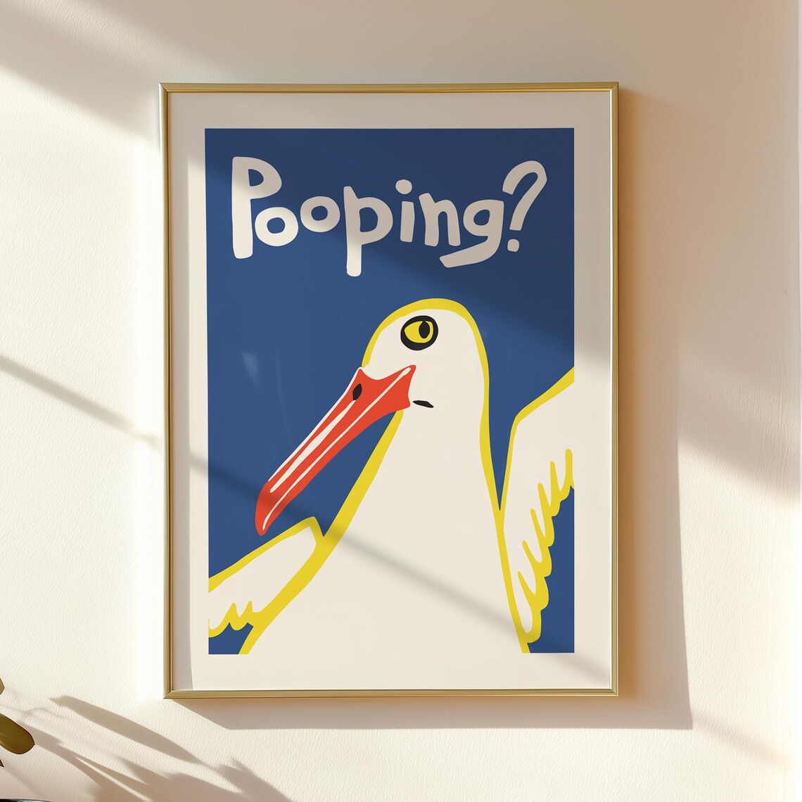 Are You Pooping Funny Bathroom Art Poster