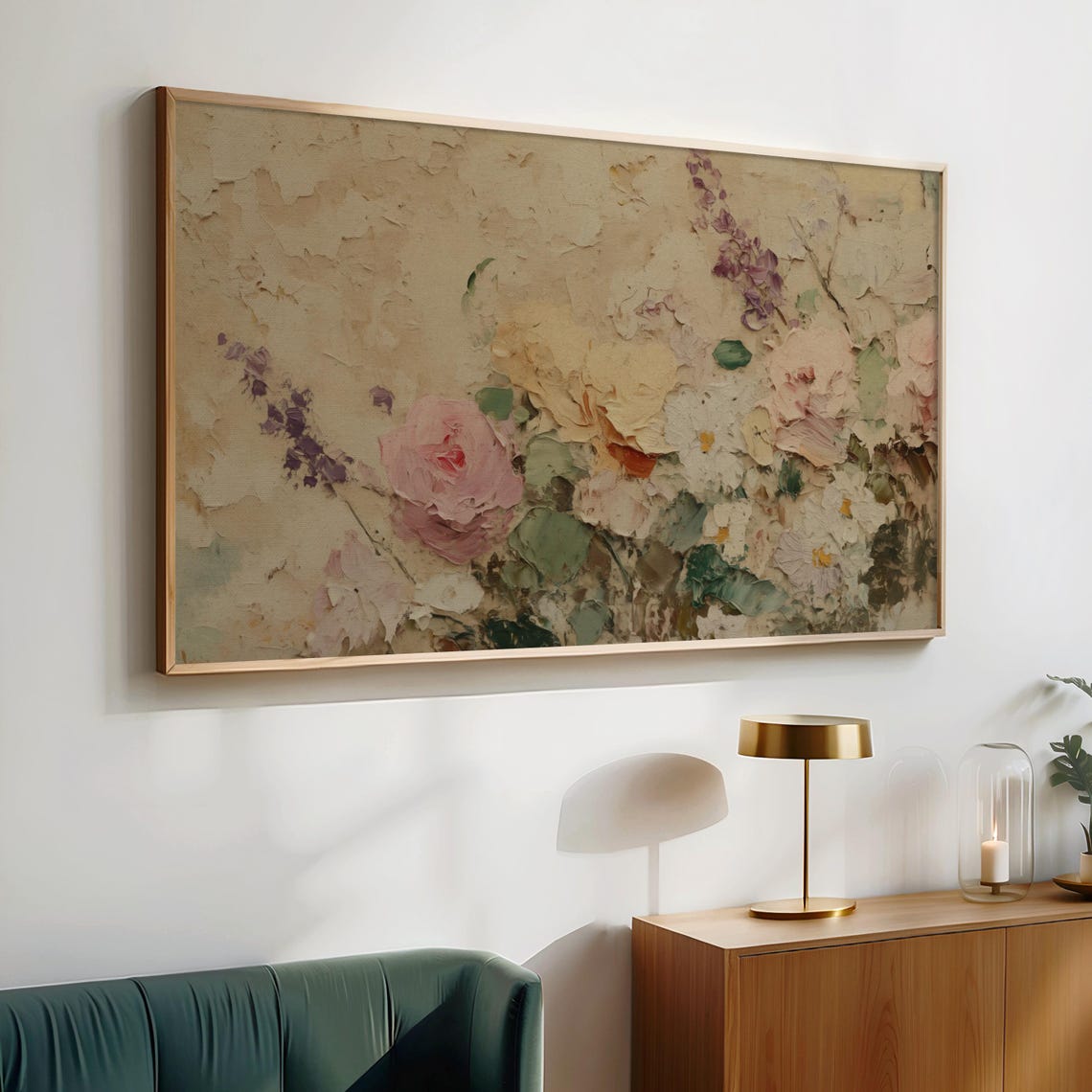 Vintage Garden Frame Tv Art Cottage Flowers Spring Scene Frame Tv Art Botanical Oil Painting Screensaver Mothers Day Tv0029 - Image 2
