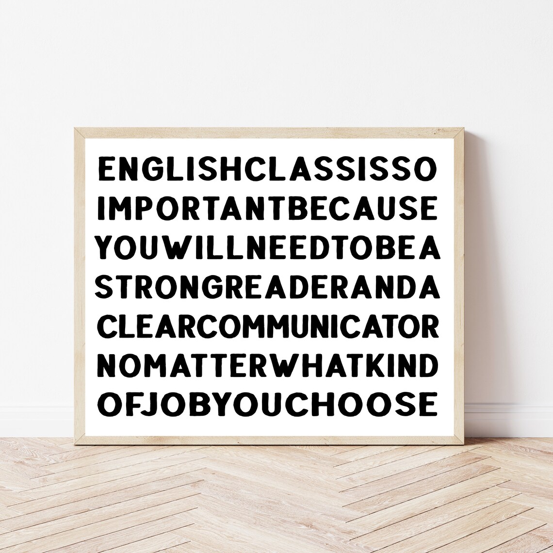 English Teacher Classroom Decor Funny Grammar Poster