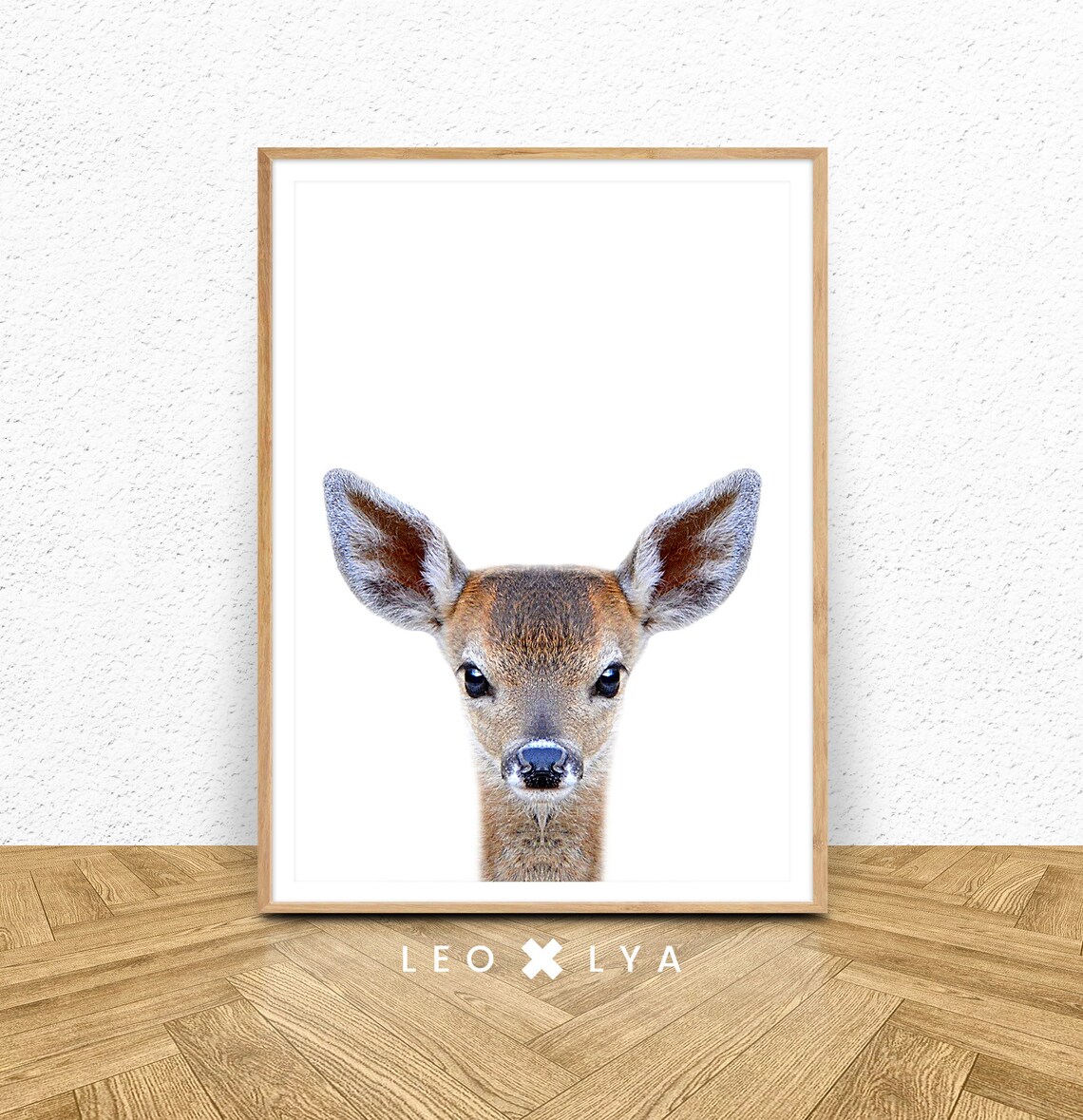 Deer Nursery Decor Art Print, Baby Room Wall Art