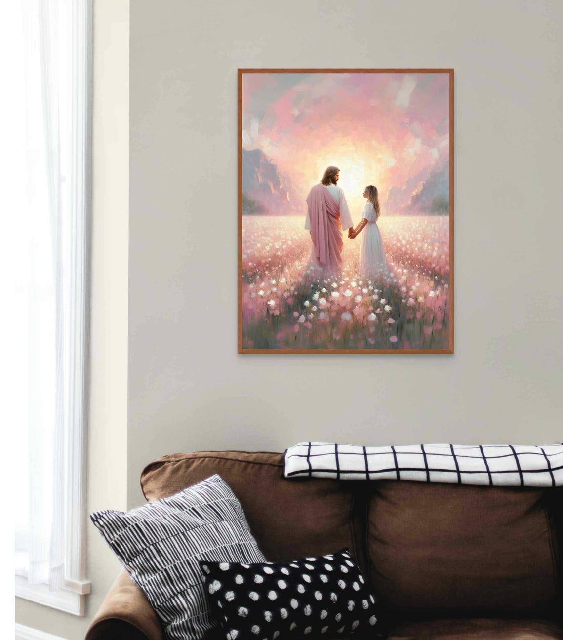 Truth And Love Modern Christian Art Jesus And Woman Jesus Prints Lds Art Bible Art Jesus And Girl Art Jesus Painting Christ Prints - Image 2