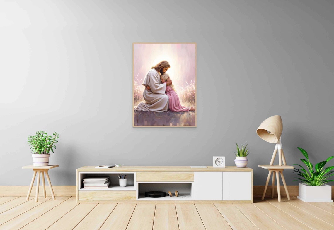 The Way He Loves Christian Art Jesus And Little Girl Jesus With Children Art Lds Art Bible Prints Christian Art Jesus Kids - Image 6