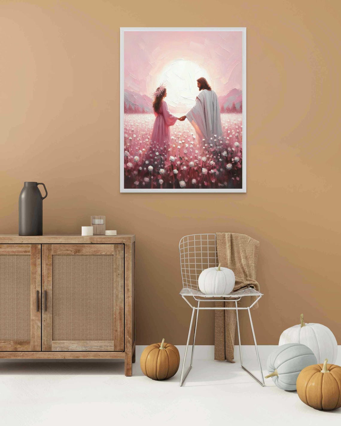 Faith In Him Modern Christian Art Jesus And Girl Picture Of Jesus Lds Art Bible Prints Jesus With Woman Art Christian Painting