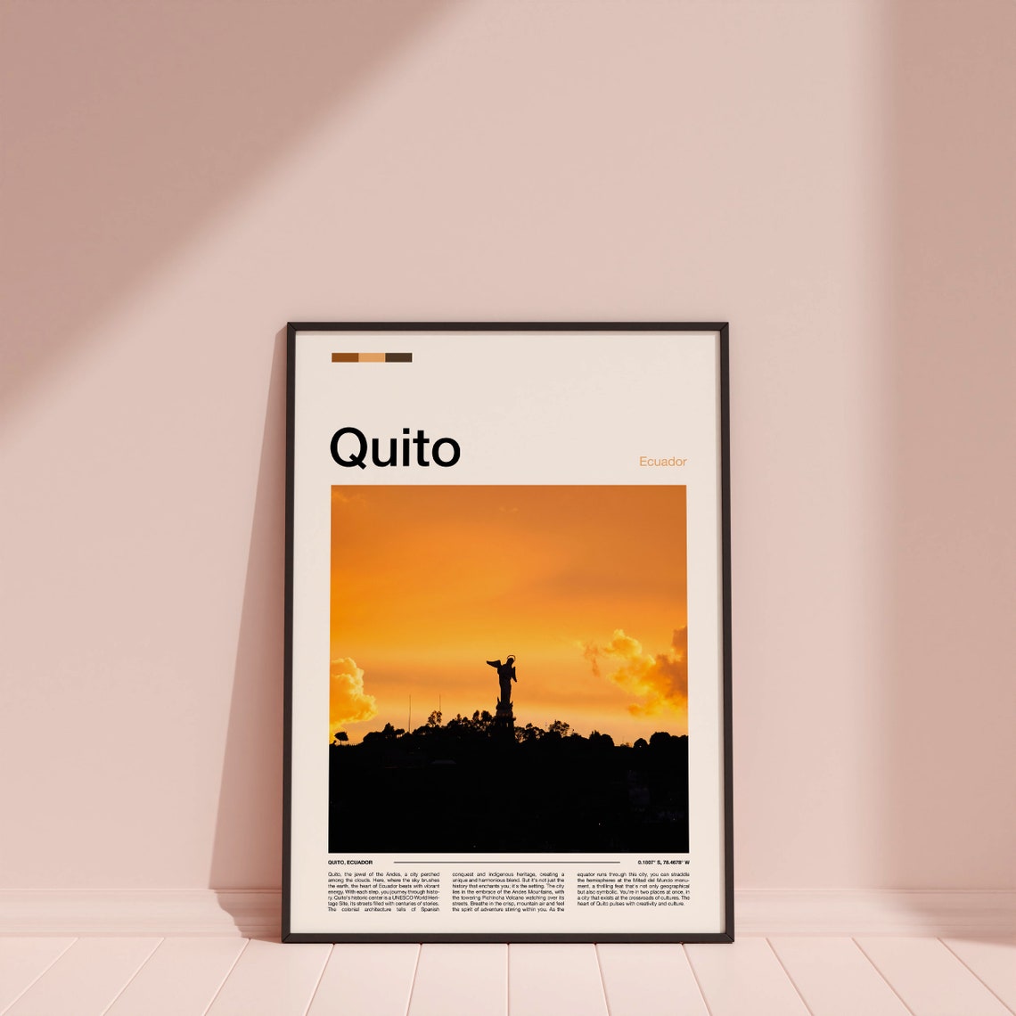 Quito Print Quito Poster Quito Wall Art Ecuador Art Print Quito Photo Quito Gifts Travel Poster Traveler Gifts - Image 4