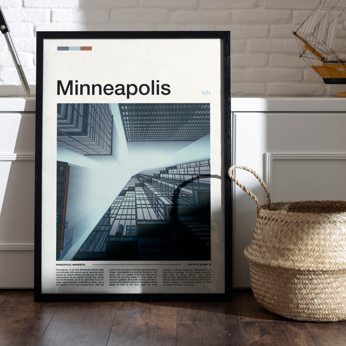 Minneapolis Minnesota Towering Skyscrapers Upward Photo Poster - Image 5
