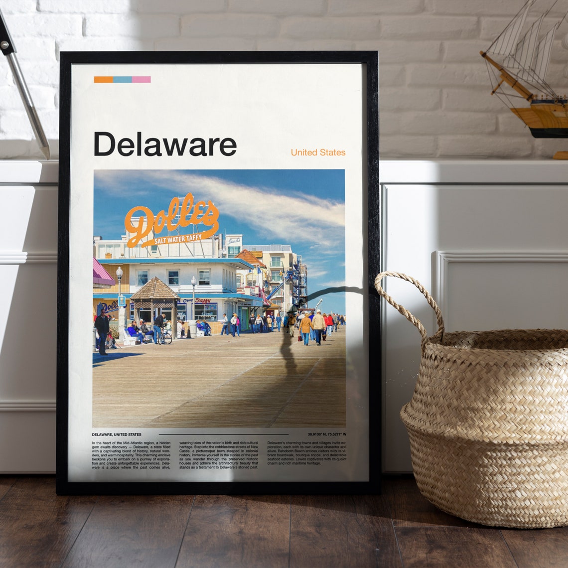 Delaware Boardwalk Dolles Salt Water Taffy Seaside Photo Poster - Image 4