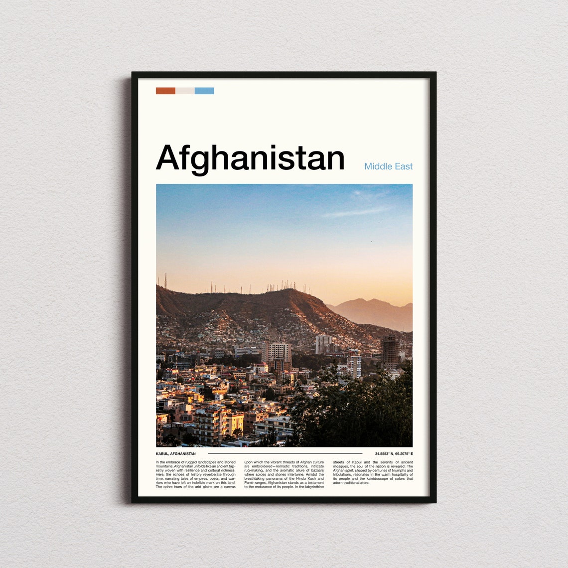 Afghanistan Print Afghanistan Poster Afghanistan Wall Art Afghanistan Art Print Afghanistan Photo Traveler Gifts Travel Poster