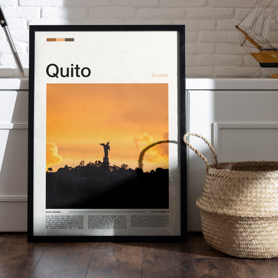 Quito Print Quito Poster Quito Wall Art Ecuador Art Print Quito Photo Quito Gifts Travel Poster Traveler Gifts - Image 5