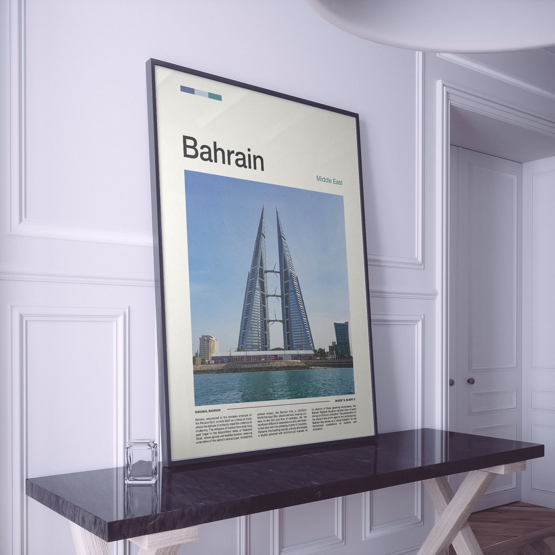 Bahrain Print Bahrain Poster Bahrain Wall Art Bahrain Art Print Bahrain Photo Traveler Gifts Travel Poster - Image 2