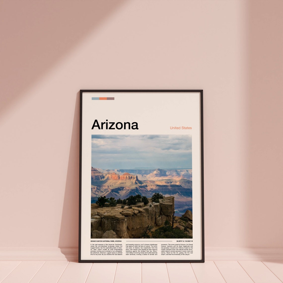 Arizona Grand Canyon National Park Desert Cliffs Vista Poster - Image 4