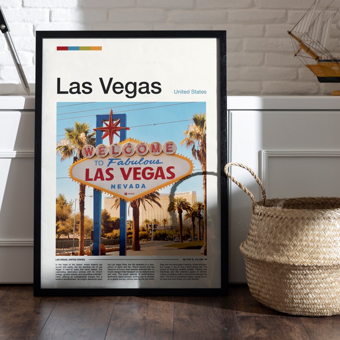 Las Vegas Nevada Welcome Sign Fabulous Landmark Travel Poster - Image 5