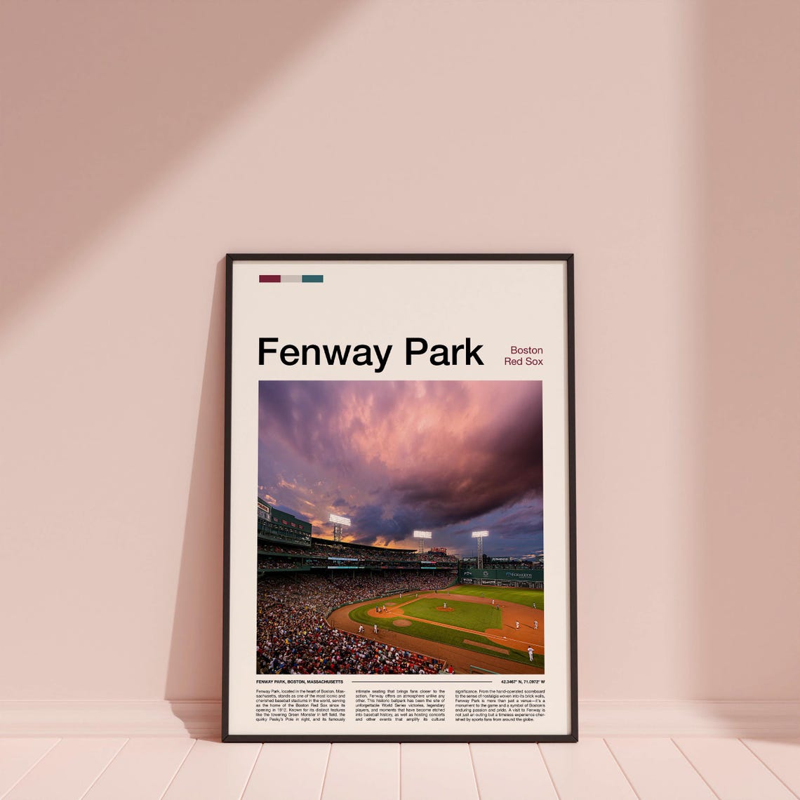 Fenway Park Boston Red Sox Baseball Stadium Dusk Sky Photo Poster - Image 4