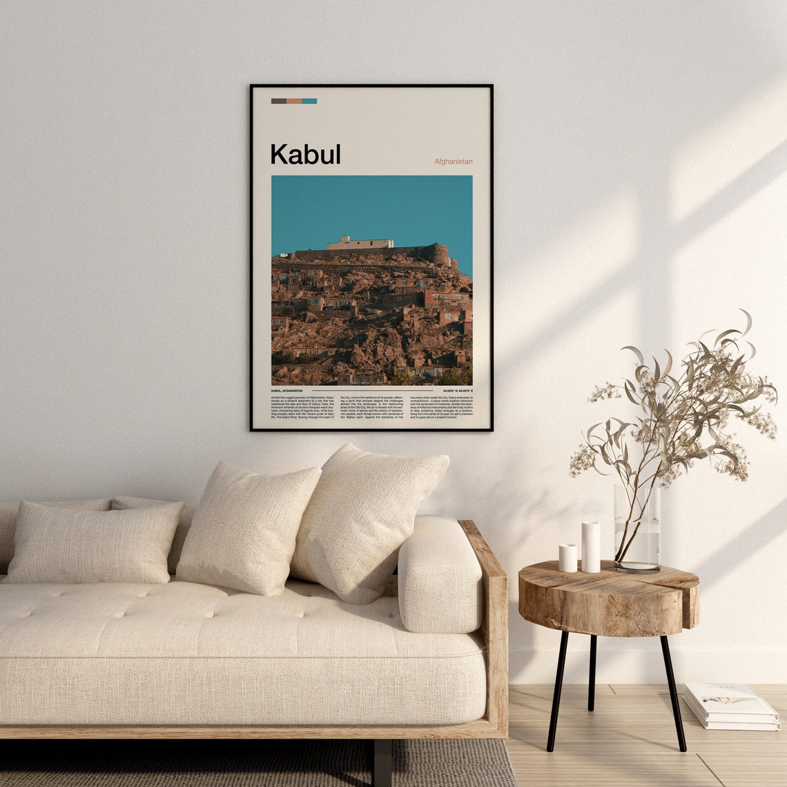 Kabul Print Kabul Poster Kabul Wall Art Afghanistan Art Print Kabul Photo Traveler Gifts Travel Poster - Image 3