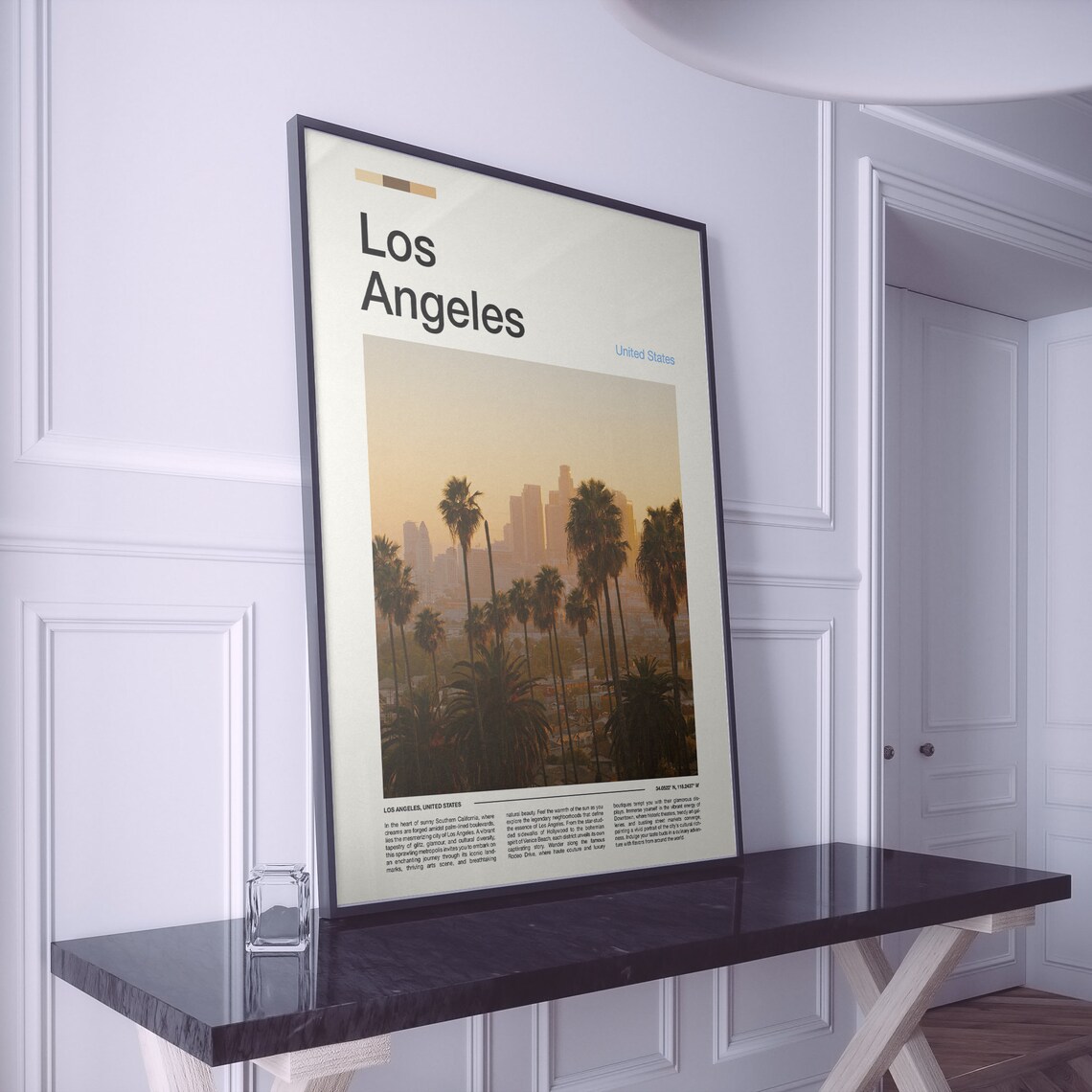 Los Angeles Print Los Angeles Poster Los Angeles Wall Art California Art Print Los Angeles Photo - Image 2