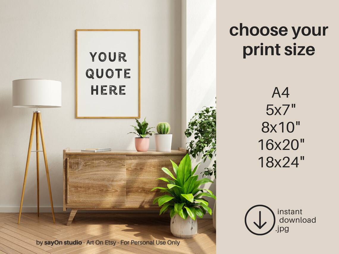 Custom Quote Artwork, Personalized Gift For You - Image 4