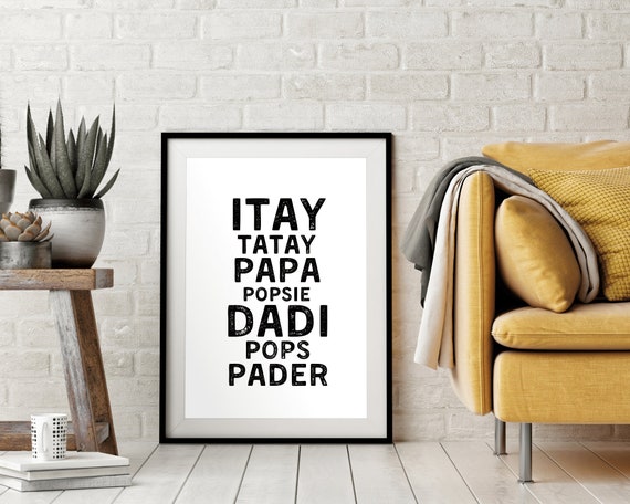 Filipino Fathers Day Gift Pinoy Father Wall Decor Itay Tatay Papa Pops Father Definition Poster Fathers Day Gift