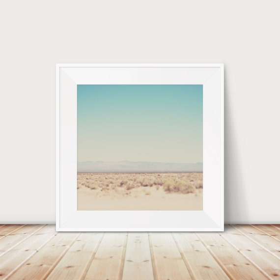 Mojave Desert Photograph Pastel Landscape Print