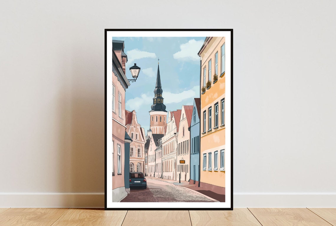 Tallinn Poster Tallinn Print Estonia Wall Art Travel Poster Estonia Print Tallinn Estonia Poster Tallinn Wall Art Estonia Wall Art