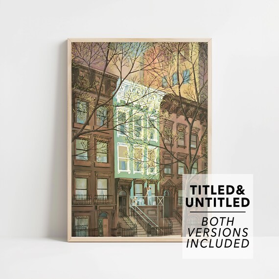 The New Yorker April 12 1969 New York City Brownstones Spring Poster