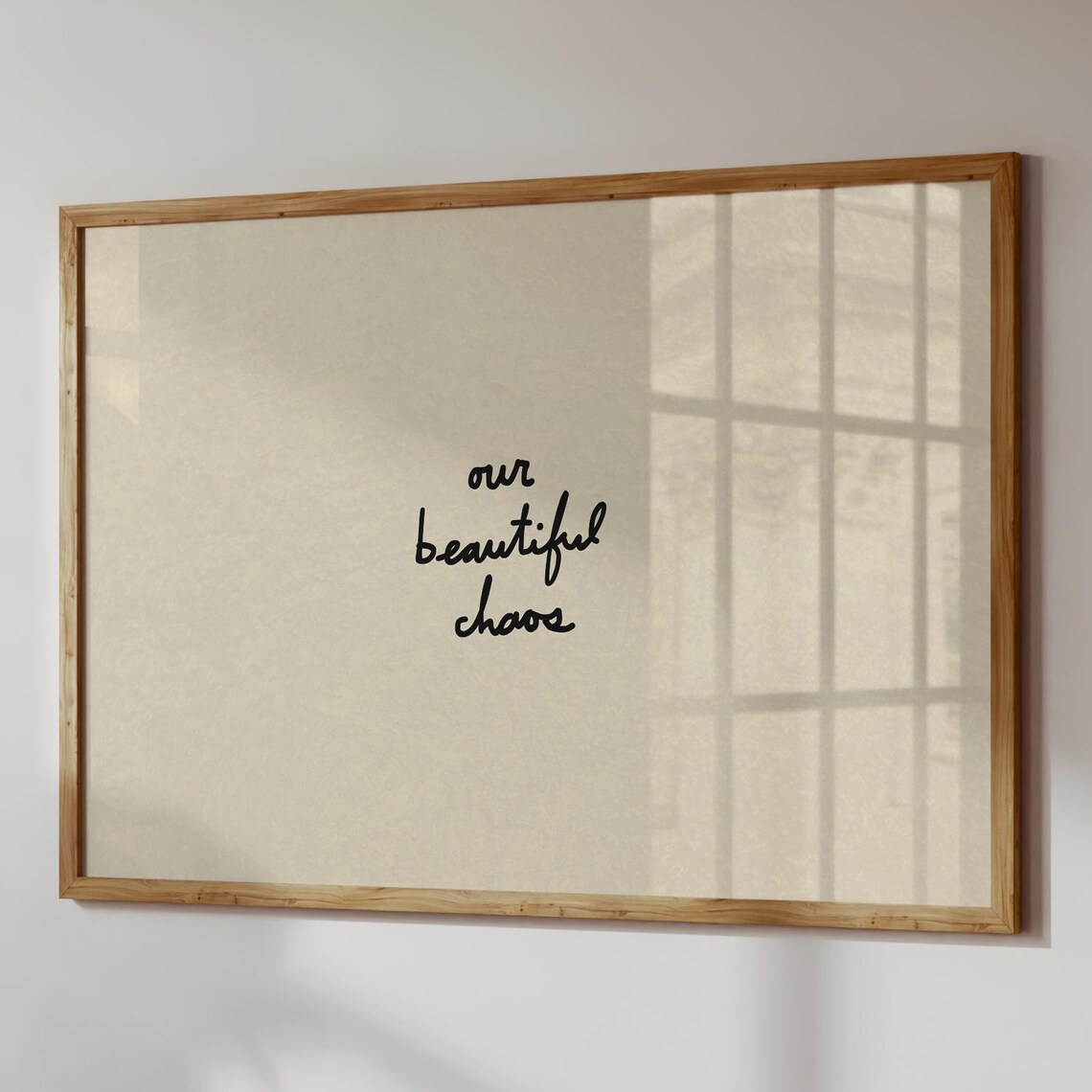 Our Beautiful Chaos, Neutral Home Decor Art Print
