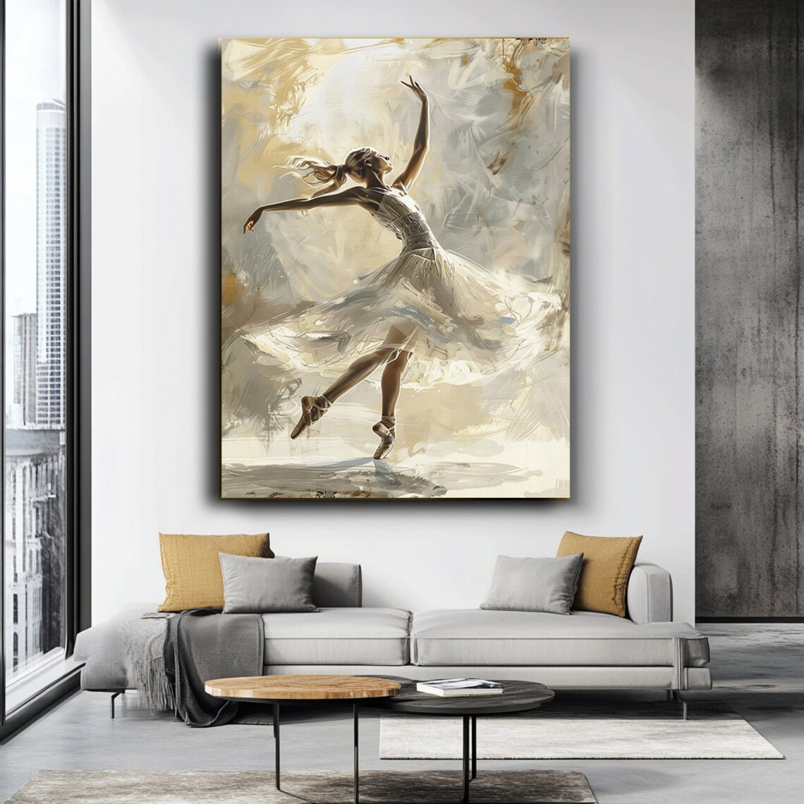 Ballerina Art Print, Elegant Ballet Dancer Decor - Image 4