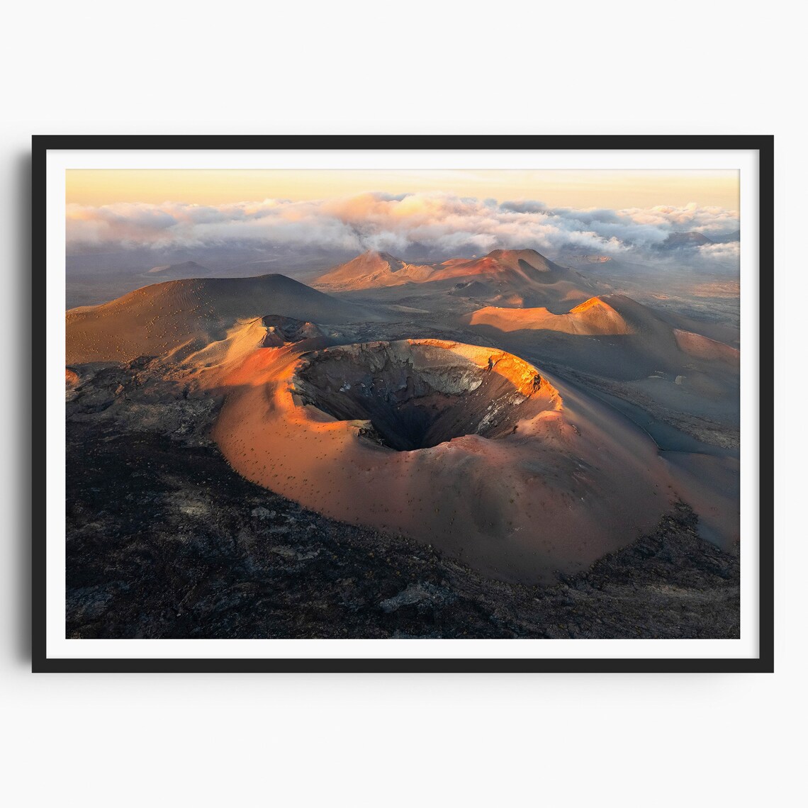 Lanzarote Timanfaya Volcano, Canary Islands Travel Poster