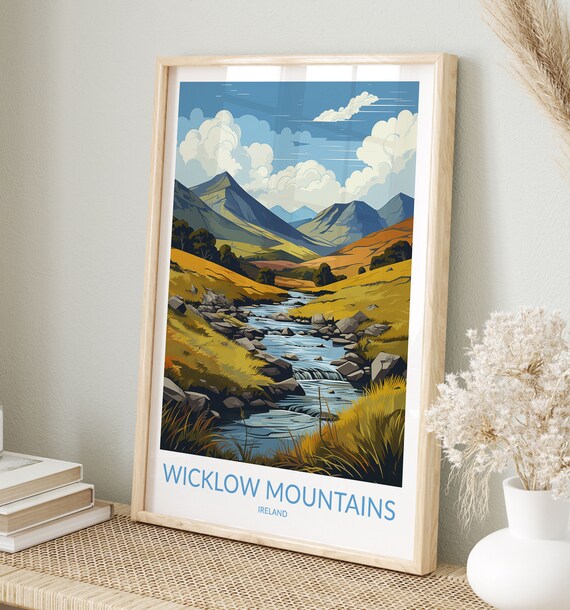 Wicklow Mountains Ireland Print No 6 Wicklow Mountains Poster Wicklow Mountains Wall Art Art Print Travel Gift Ireland
