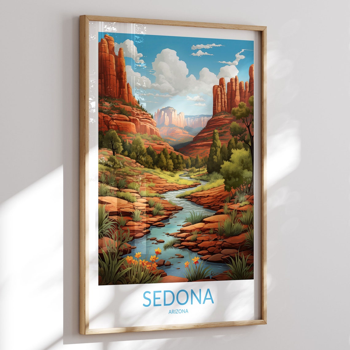 Sedona Print No 4 Sedona Poster Sedona Wall Art Sedona Art Print Sedona Artwork Sedona Travel Gift Arizona