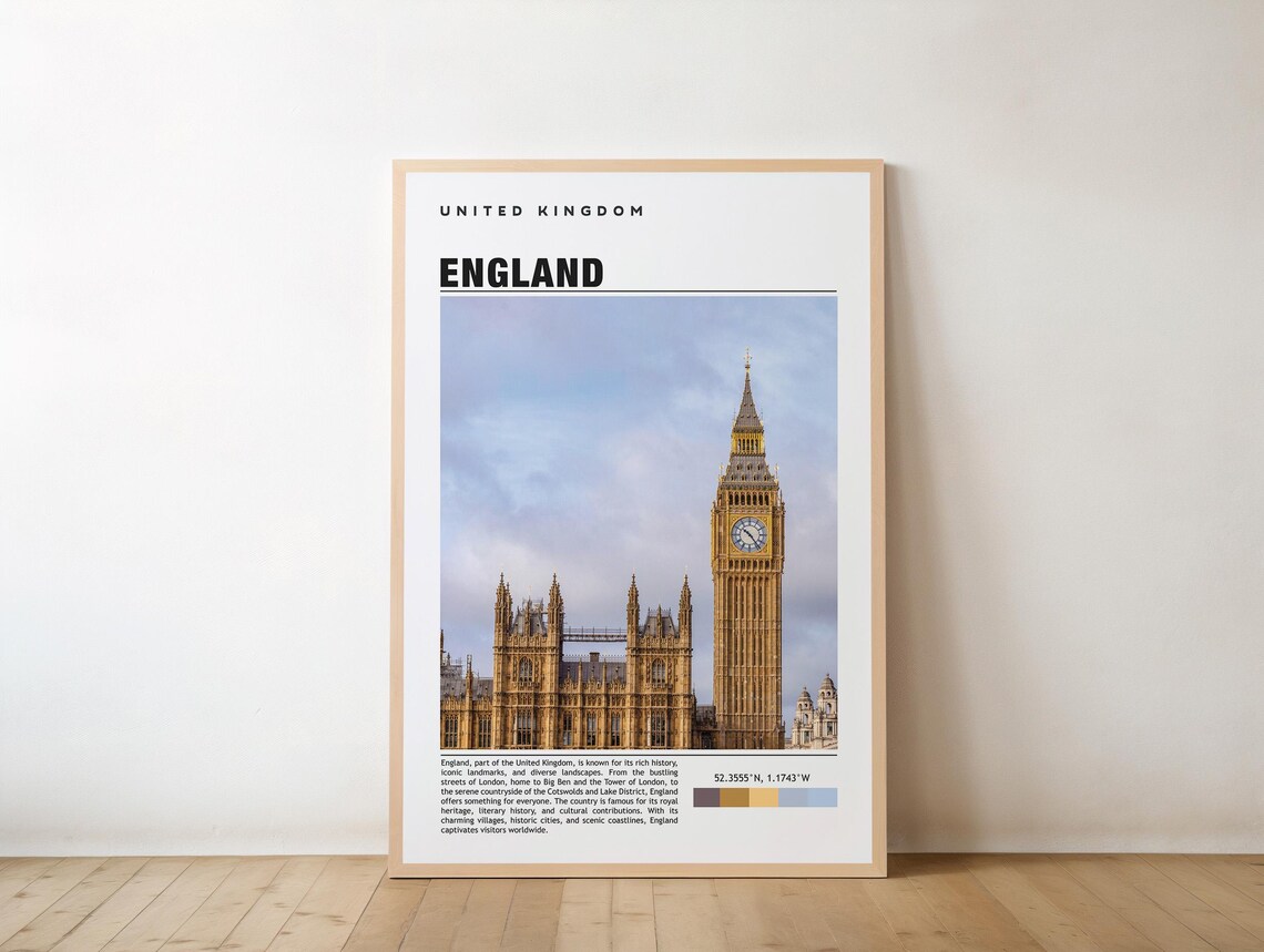 England Big Ben And Houses Of Parliament Daytime Photo Poster