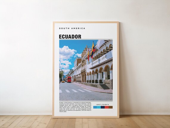 Ecuador Print Art Poster Photo Painting Quito Artwork City