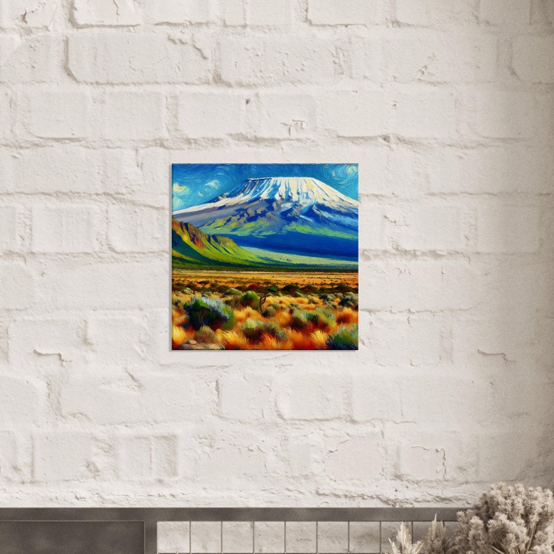 Kilimanjaro Summit Panorama Oil Painting Print Impressionism Living Roombedroom Wall Prints Housewarming Gift - Image 2
