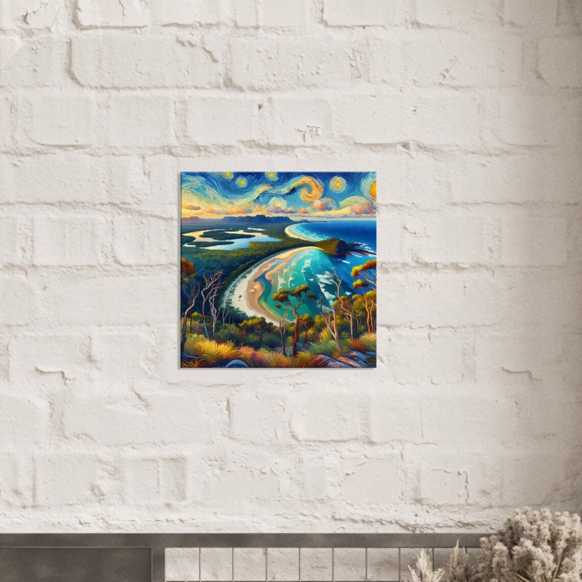 Fraser Island Tranquility Oil Painting, Impressionism - Image 2