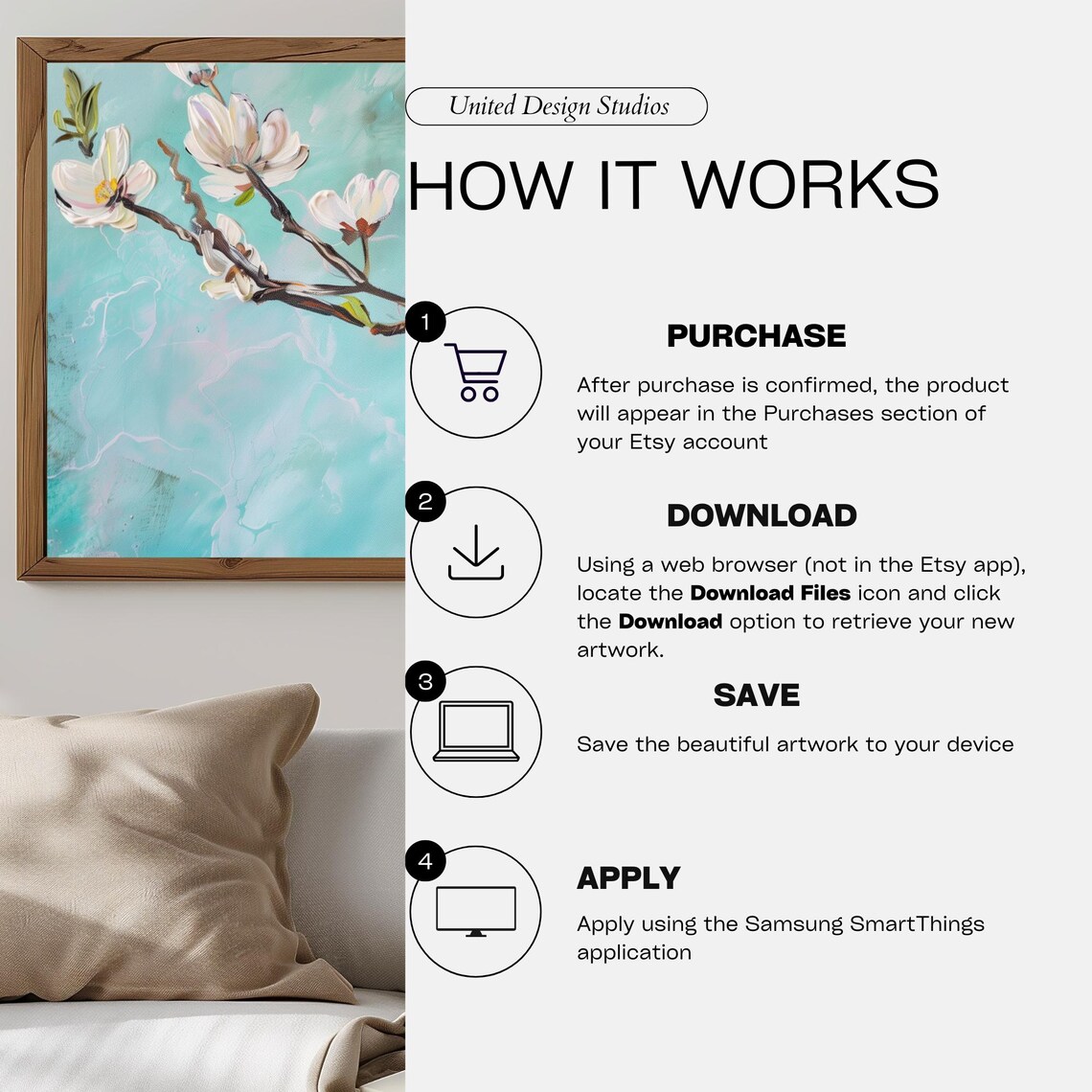 Almond Tree Abstract Art Print, Nature Wall Decor - Image 3