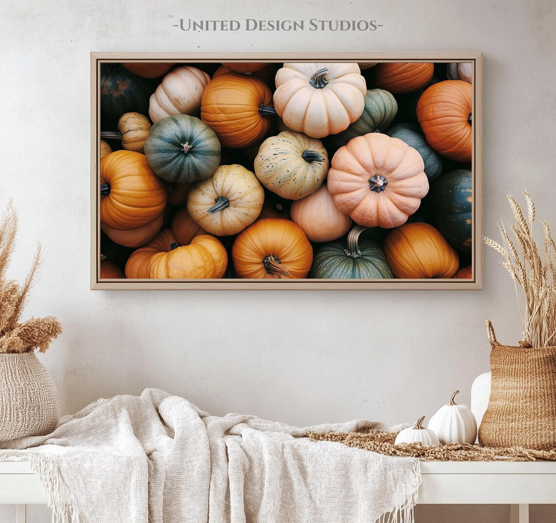 Assorted Pumpkins Autumn Art Print for Halloween - Image 4