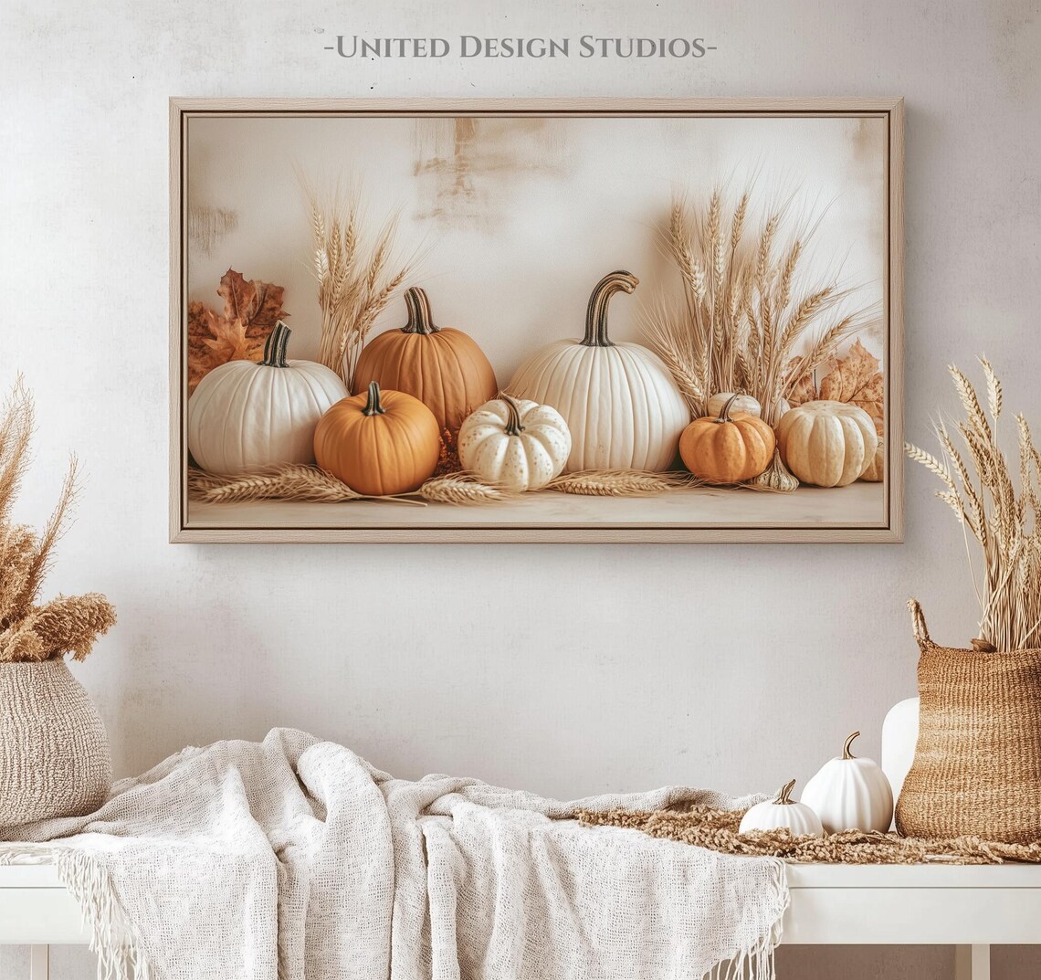 Pumpkin Painting Fall Art Print for Frame TV - Image 4