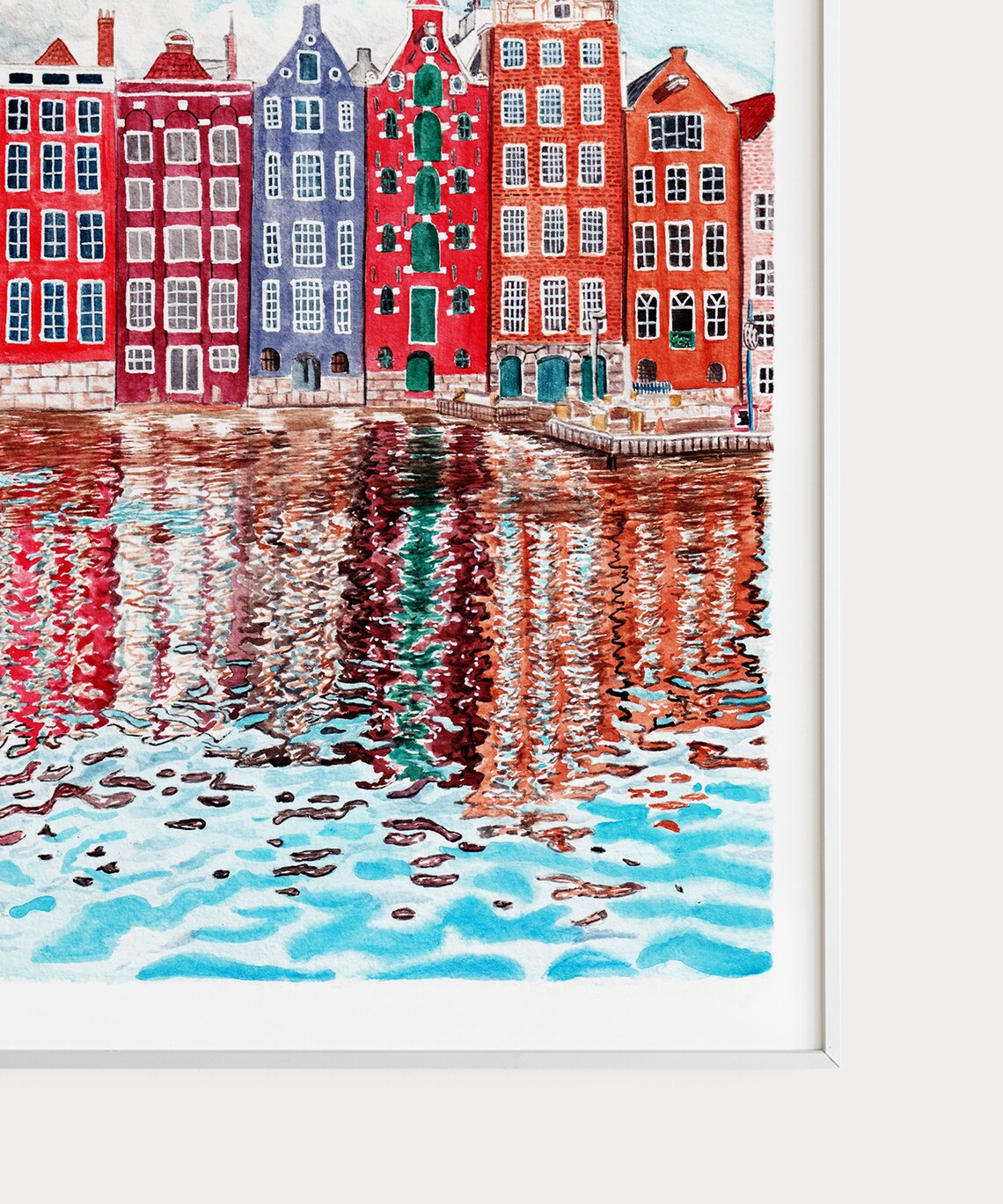 Amsterdam Travel Poster, Cityscape Poster Print - Image 3