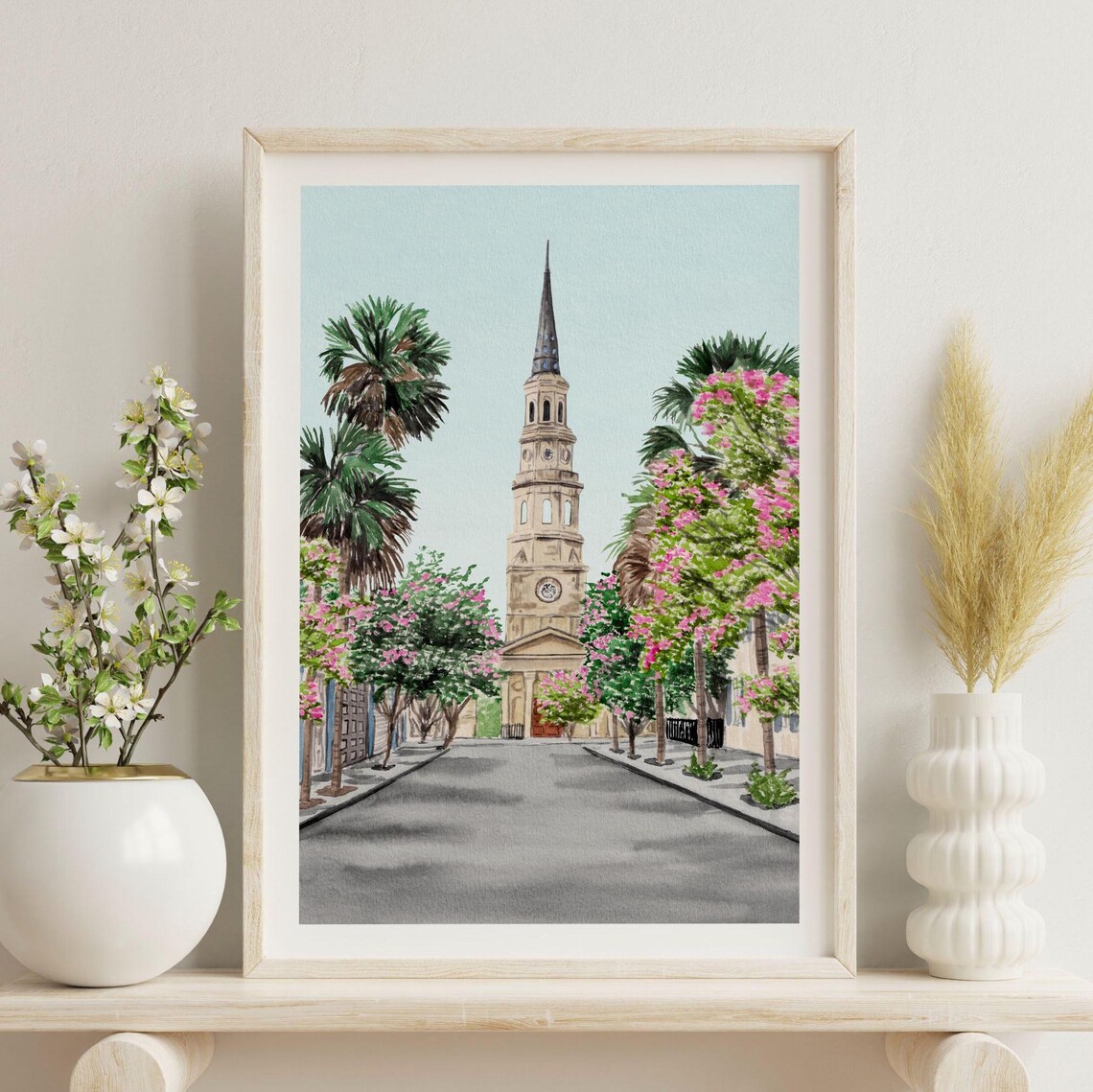 Charleston, South Carolina Watercolor Travel Poster - Image 3