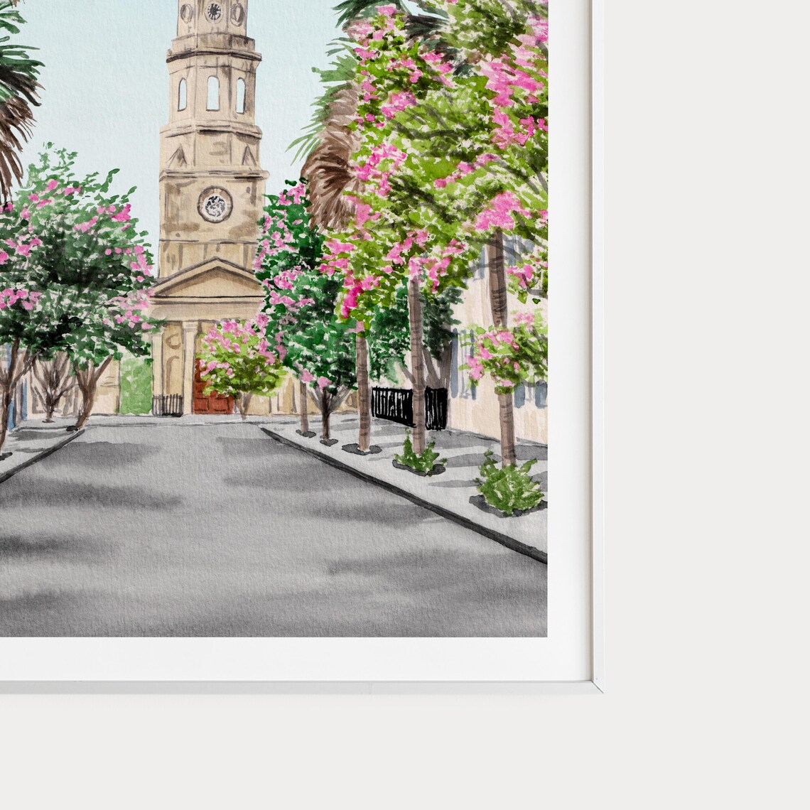 Charleston, South Carolina Watercolor Travel Poster - Image 2