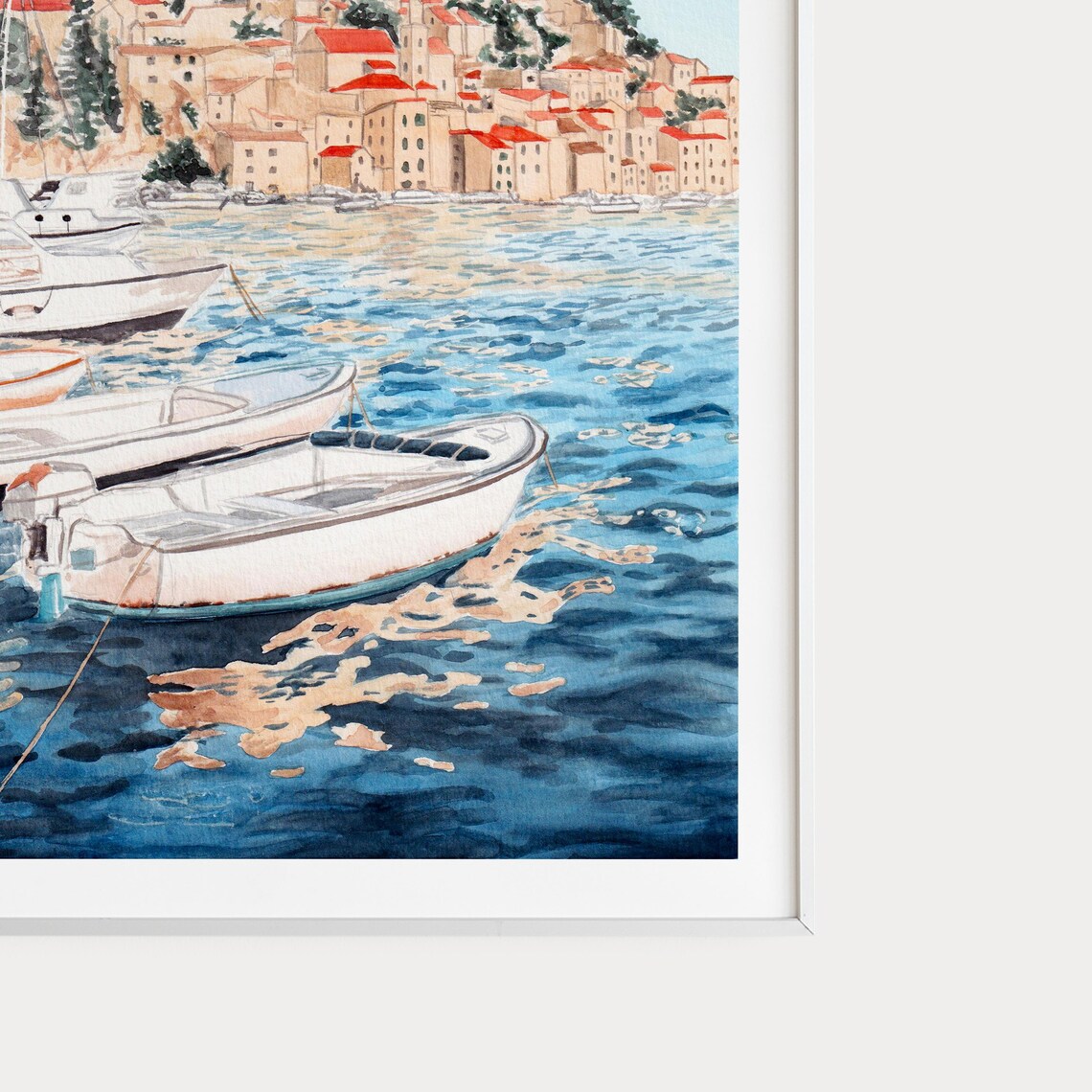 Sibenik Watercolor Travel Poster, Croatia Art Print - Image 2